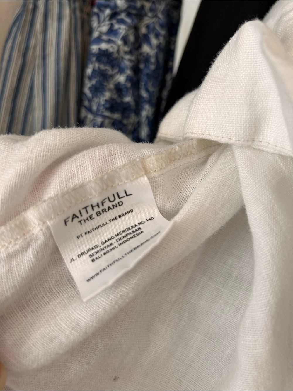 Faithfull the Brand 100% Linen White Puff Sleeve Dress | Size 4 - Picture 4 of 5